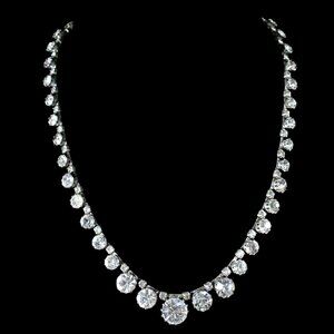 DANNIJO Graduated Rhinestone Statement Necklace
